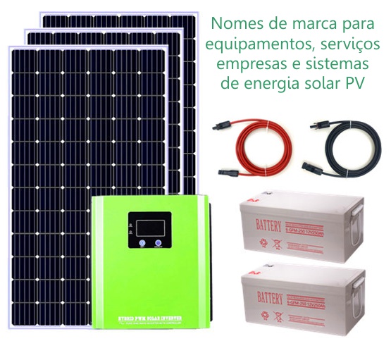 nome fantasia marca sistema energia solar fotovoltaica